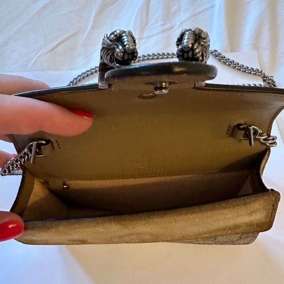 Gucci GG supreme monogram super mini Dionysus Bag Taupe - Picture 5 of 6